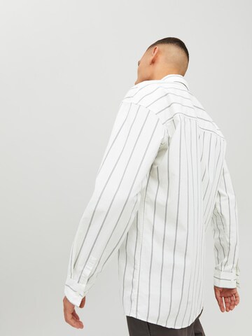 JACK & JONES Comfort fit Button Up Shirt 'Boston' in White