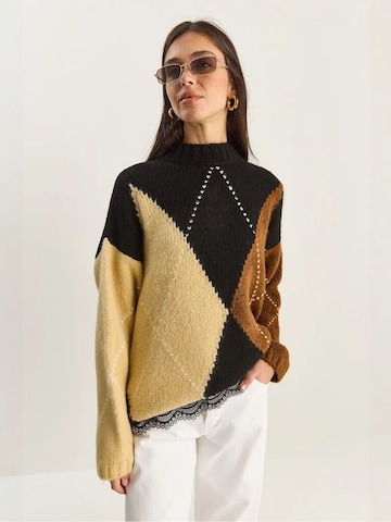 Bianco Lucci Pullover 'Pullover'‌‌‌ in Schwarz