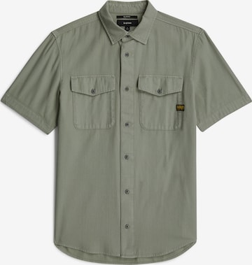 G-STAR Zakelijk overhemd 'Marine Slim Shirt' in Groen: voorkant