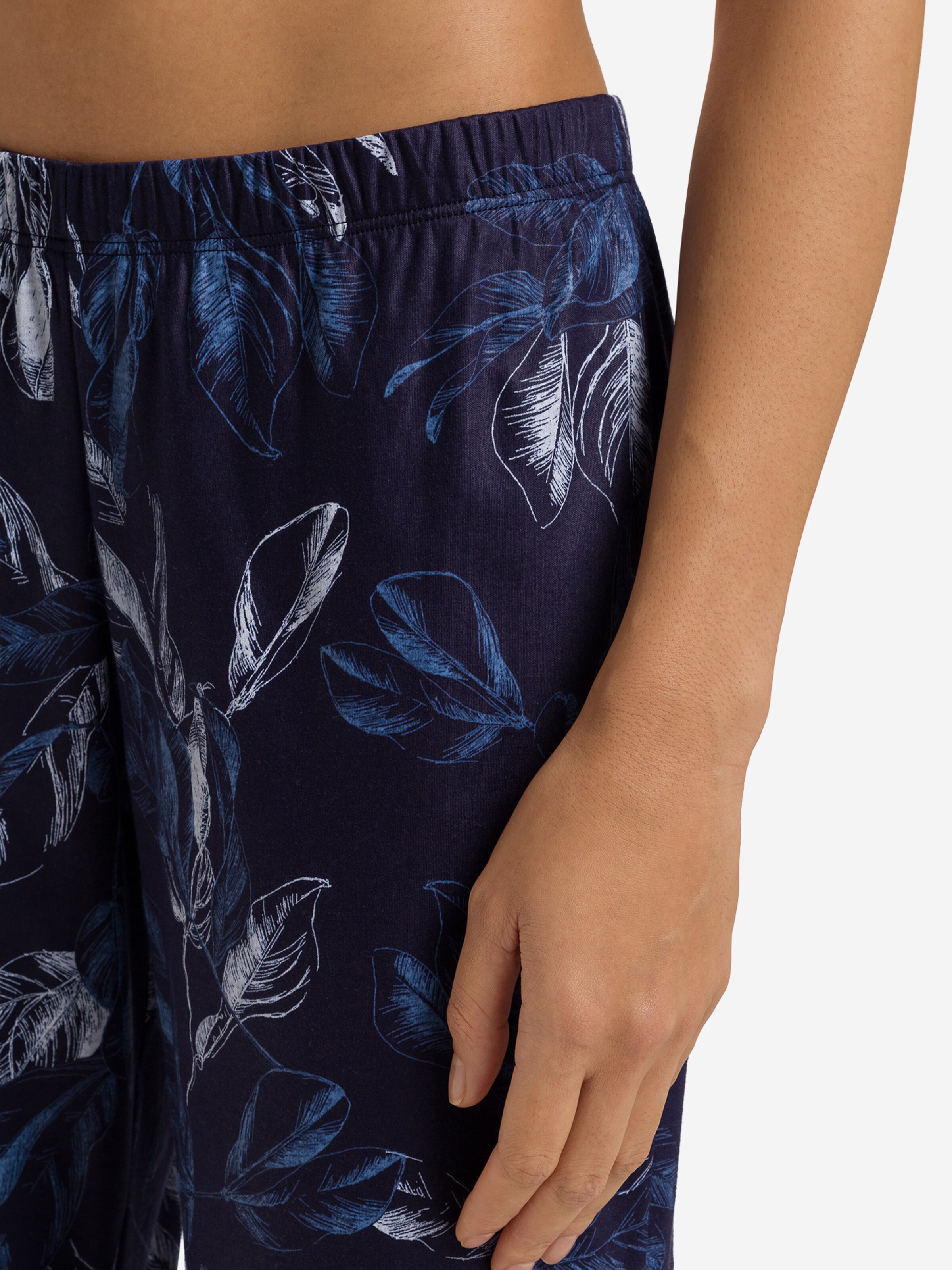 Hanro Pyjamabroek ' Loungy Nights ' in Blauw