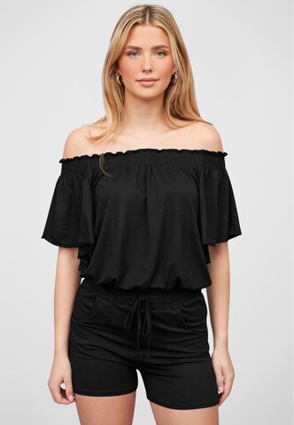 Tuta jumpsuit di Cloud5ive in nero: frontale