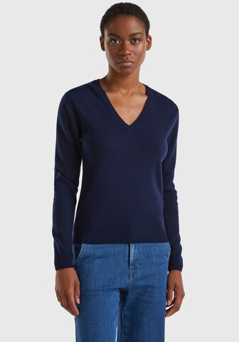 UNITED COLORS OF BENETTON Sweater in Blue: front