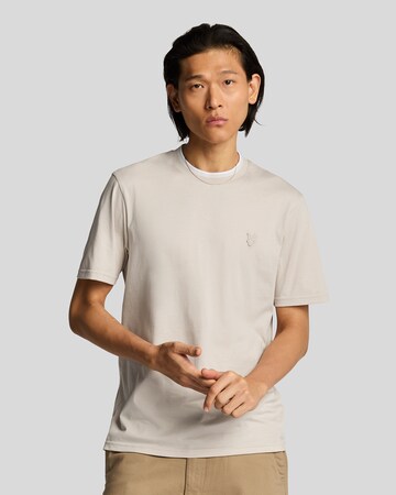 Lyle & Scott Shirt 'Tipped Superfine' in Beige: voorkant
