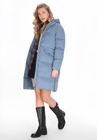 DreiMaster Vintage Wintermantel in Blauw