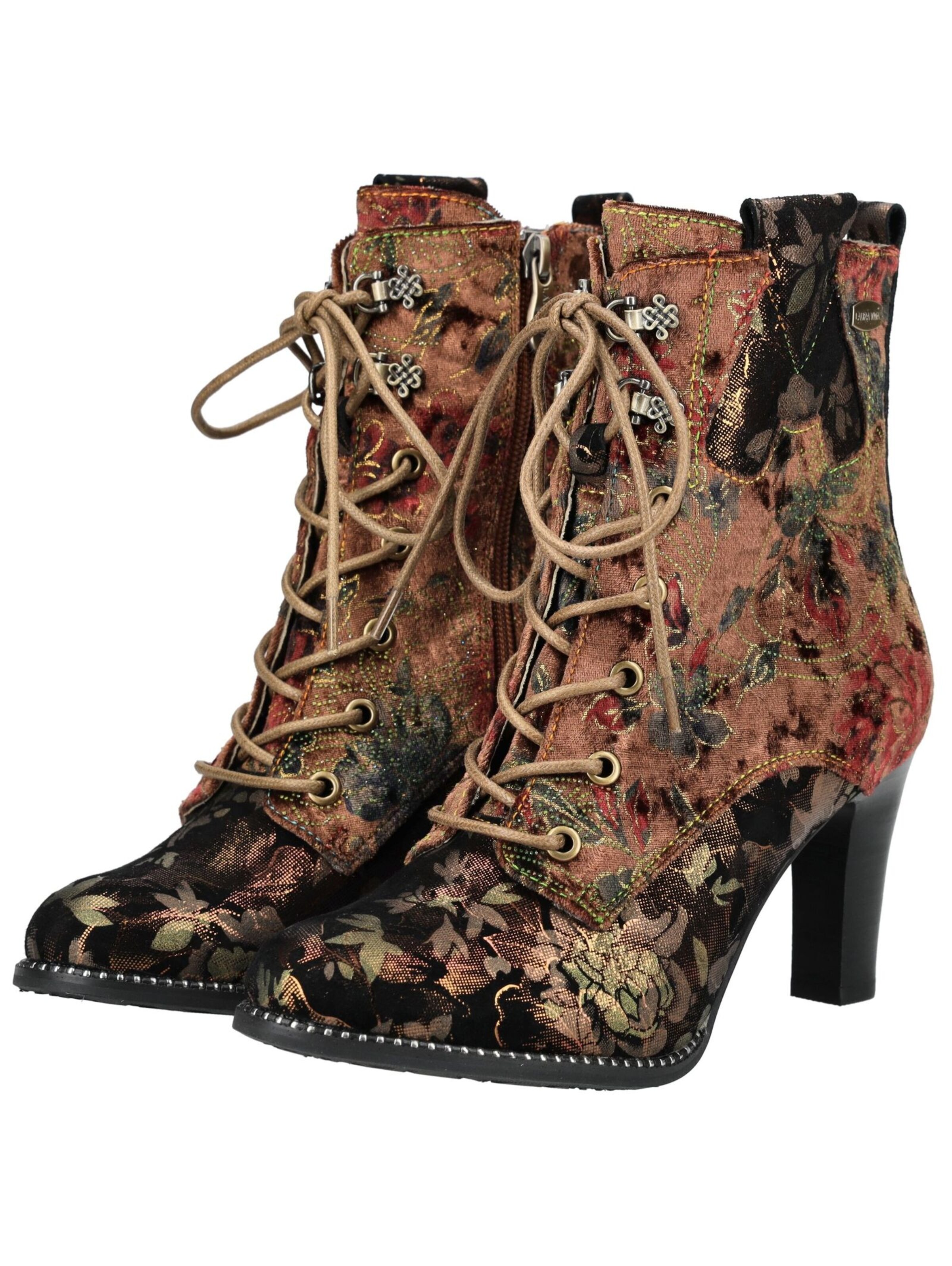 Bottines à lacets Laura Vita en bronze