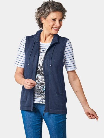 Cardigan Goldner en bleu : devant