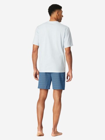 SCHIESSER Pyjama kort 'Comfort Nightwear' in Blauw