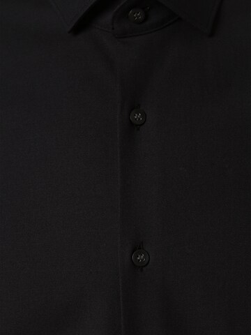 OLYMP Slim fit Button Up Shirt 'Level Five' in Black