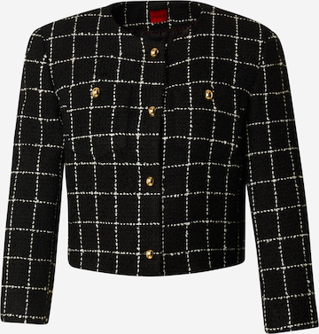 HUGO Välikausitakki 'Adini-1' värissä musta: etupuoli