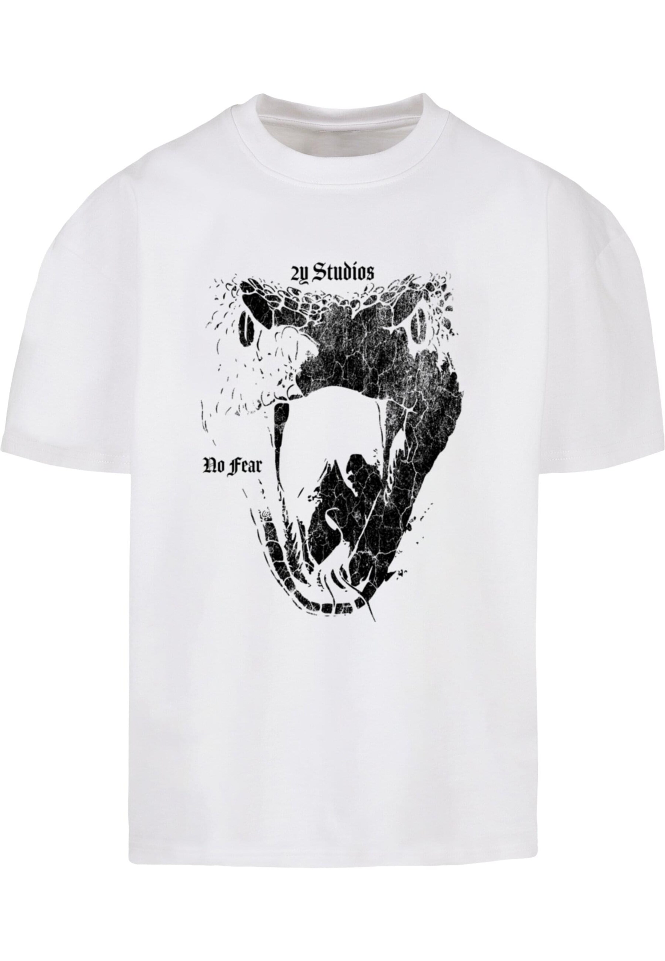 T-Shirt 'Snake' 2Y Studios en blanc : devant