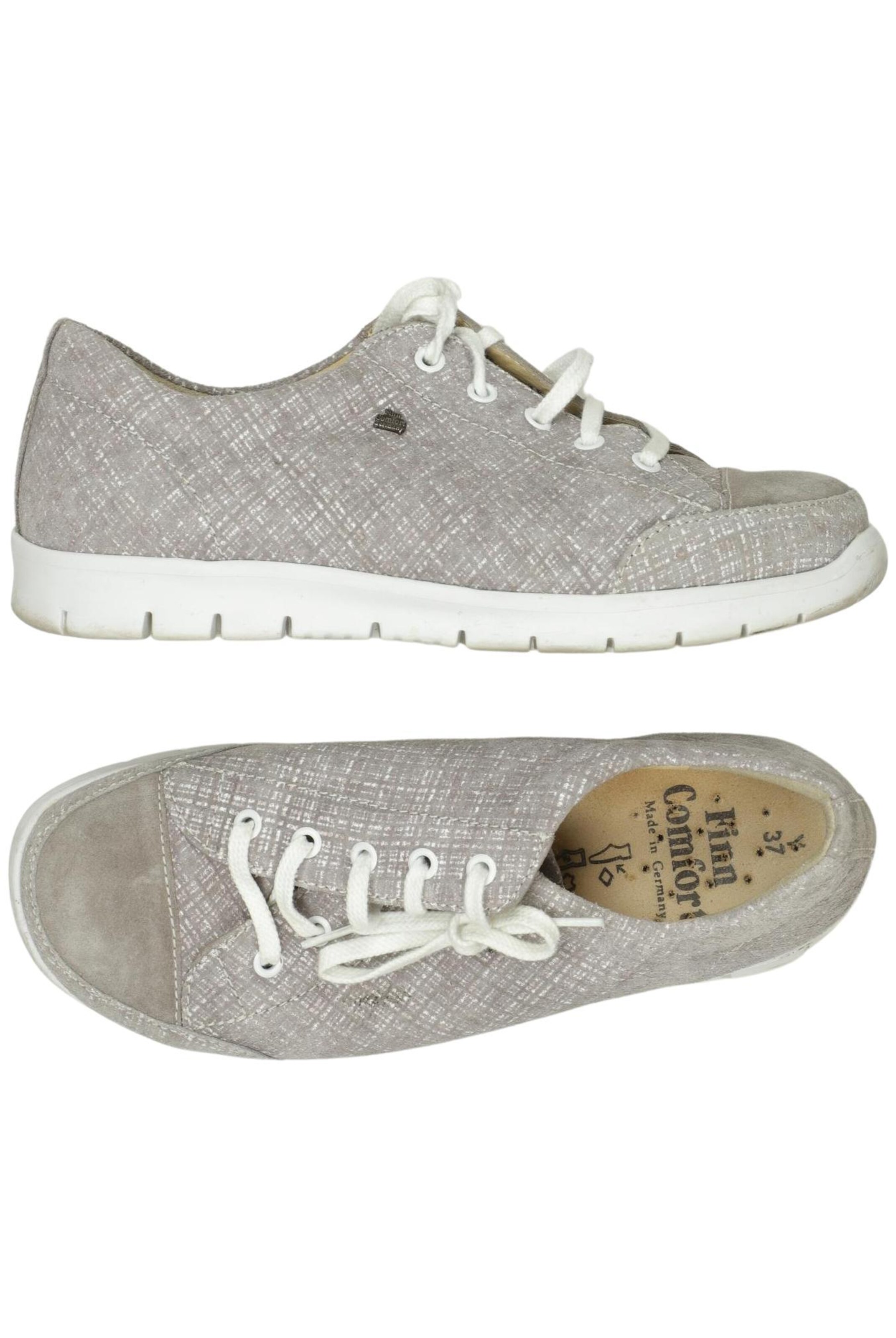 Finn Comfort Flats & Loafers in 37 in Grey: front