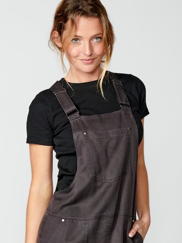 KOROSHI Dungaree skirt in Black