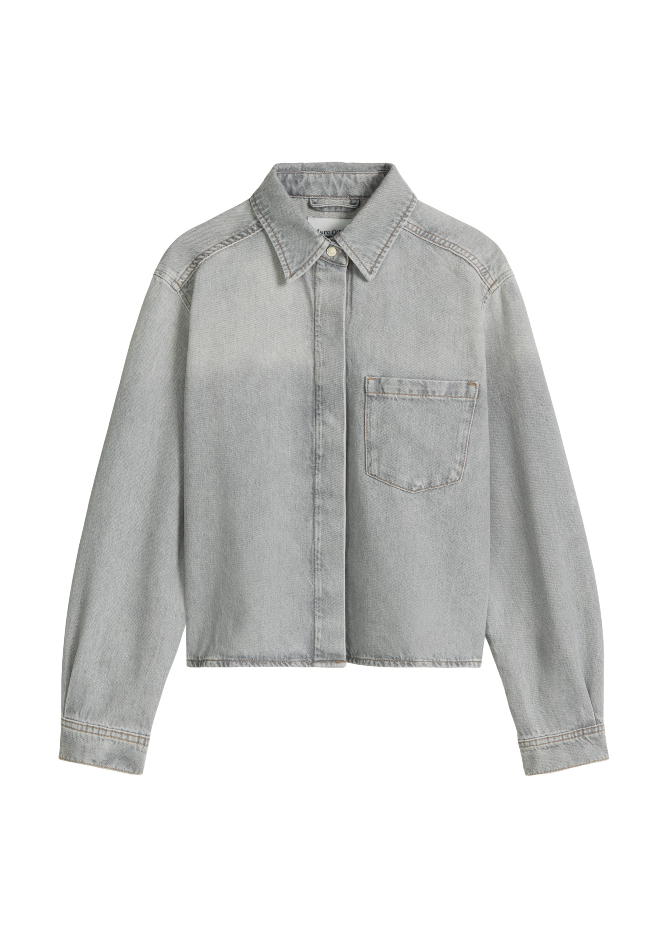 Marc O'Polo DENIM Blouse in Grijs: voorkant