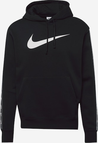 Nike SportswearSweater majica 'Repeat' - crna boja: prednji dio