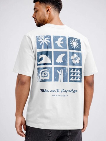 Neverless Shirt 'Paradise' in White