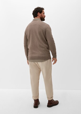 s.Oliver Men Big Sizes Pullover in Braun