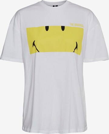 VERO MODA Tričko 'Smiley' – bílá: přední strana