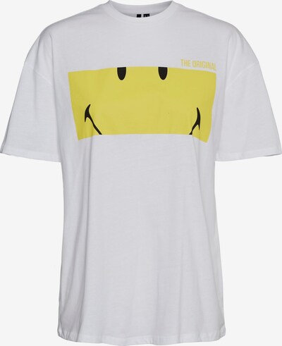 VERO MODA T-Shirt 'Smiley' in gelb / schwarz / weiß, Produktansicht