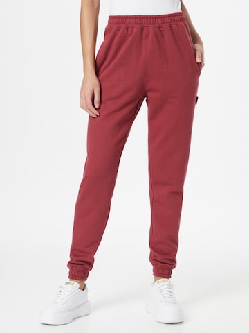 Public Desire Tapered Pants in Red: front