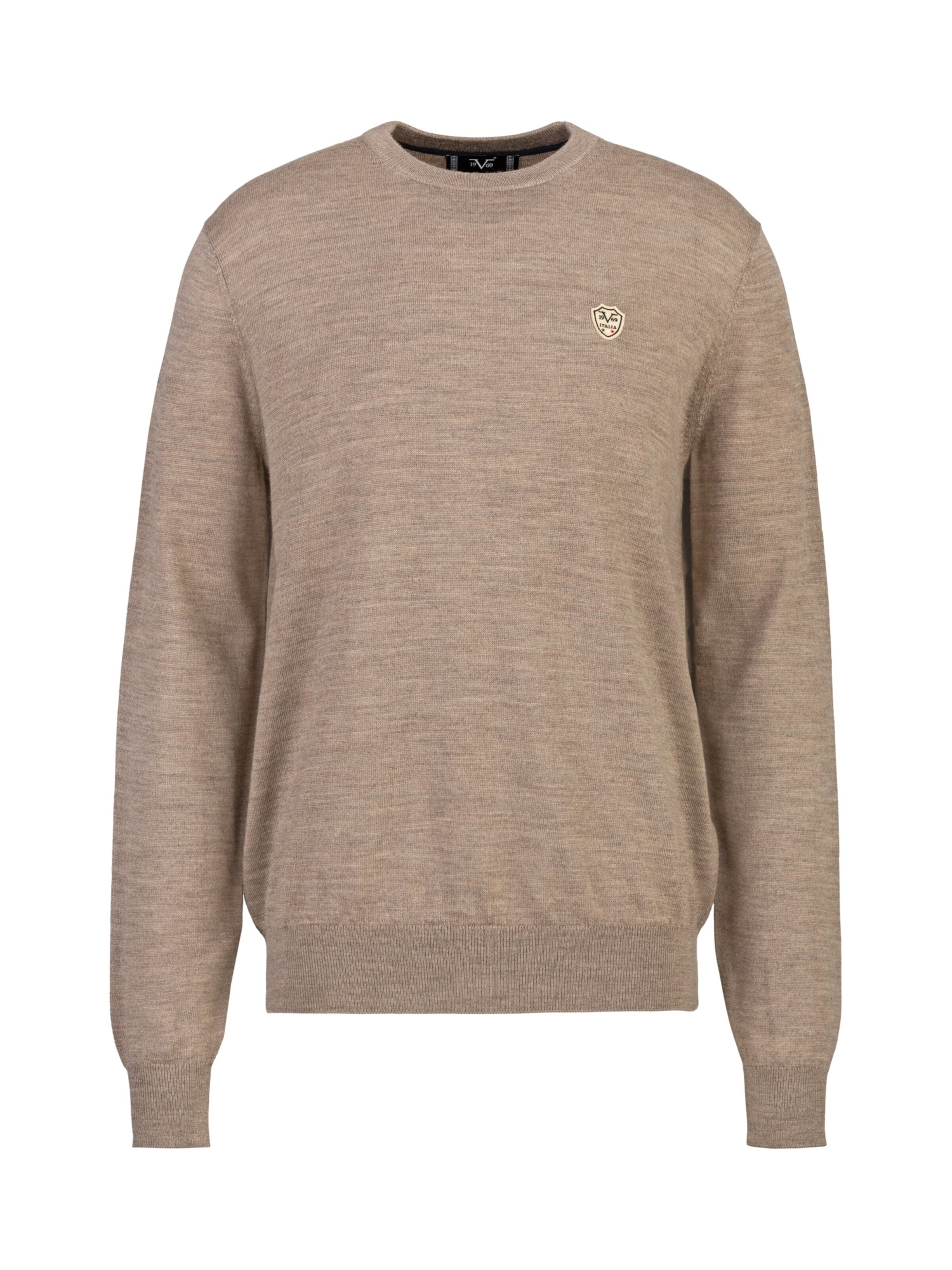 19V69 ITALIA Pullover 'Clint' in Beige: Vorderseite
