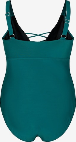 Maillot de bain 'SDIOR' Swim by Zizzi en vert