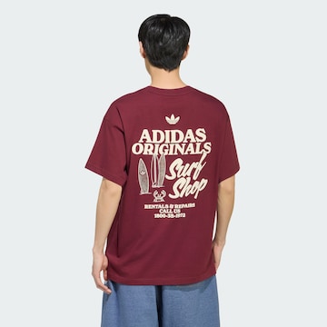 ADIDAS ORIGINALS Shirt 'Surf Shop' in Red: front