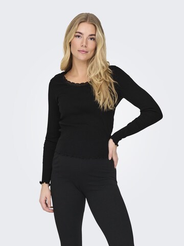 Only Maternity Shirt 'OLMXena' in Schwarz: Vorderseite