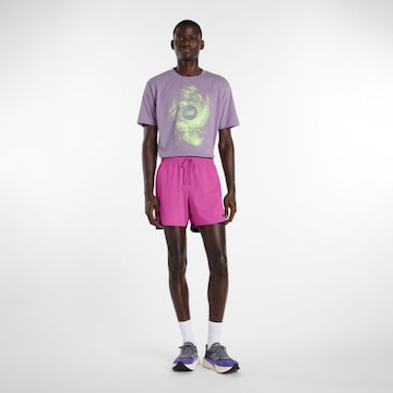 new balance - Loosefit Calças de desporto 'Essential' em rosa