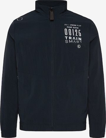 CAMP DAVID Athletic Jacket in Blue: front