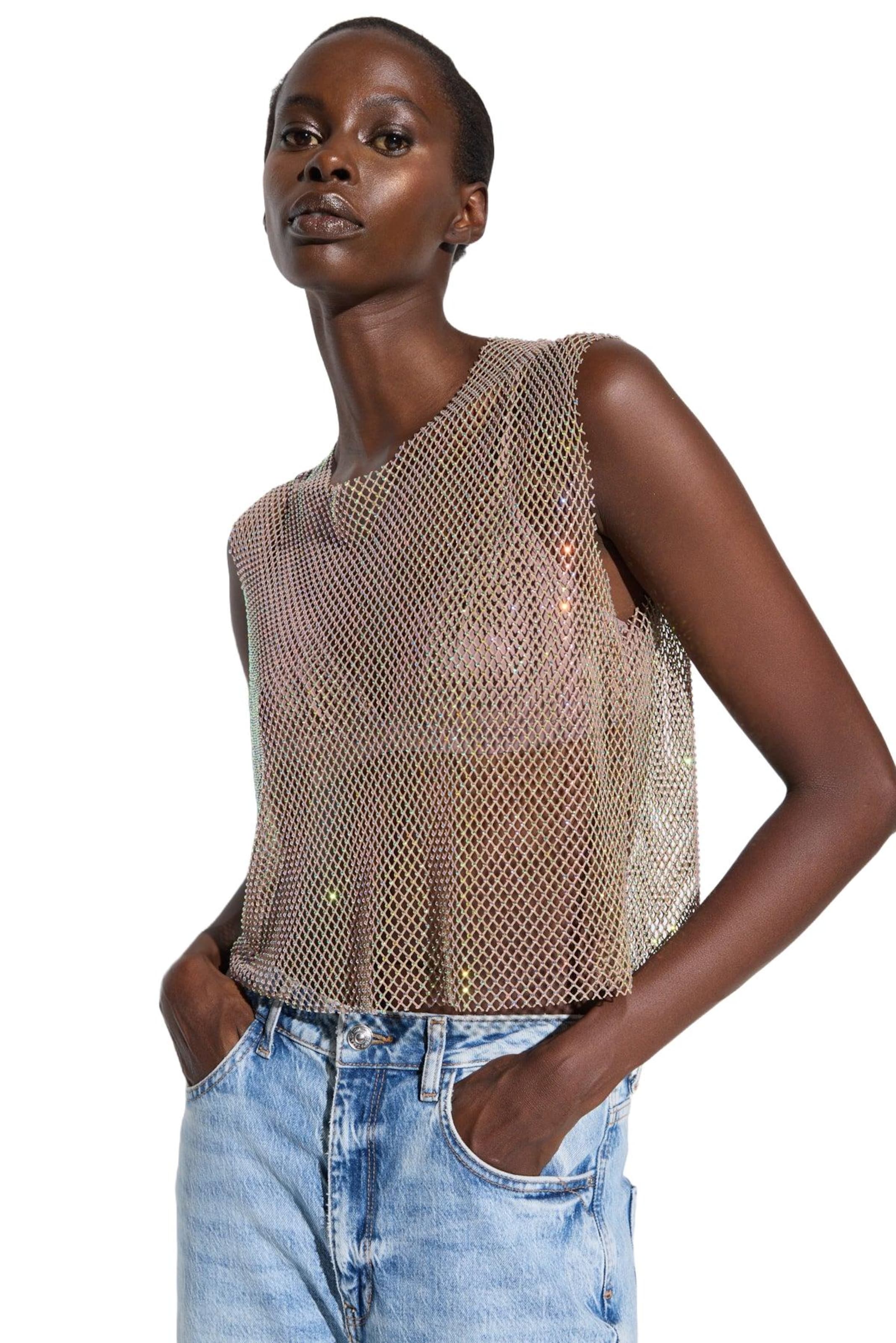 No Matter What Top in Weiß: Vorderseite