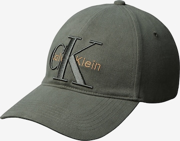 Casquette Calvin Klein en vert : devant