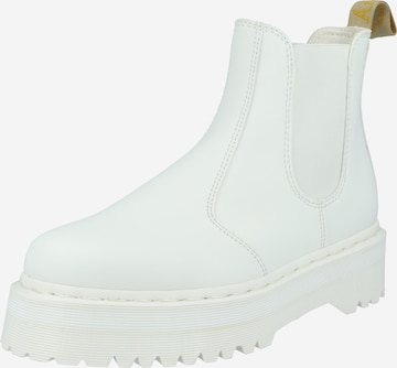 Dr. Martens Chelsea boots 'Quad' i vit: framsida
