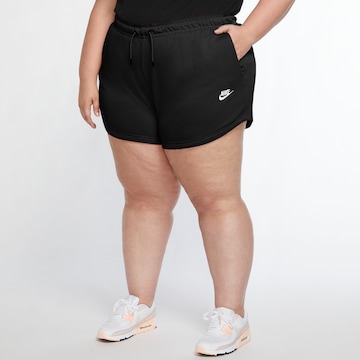 Regular Pantaloni de la Nike Sportswear pe negru: față