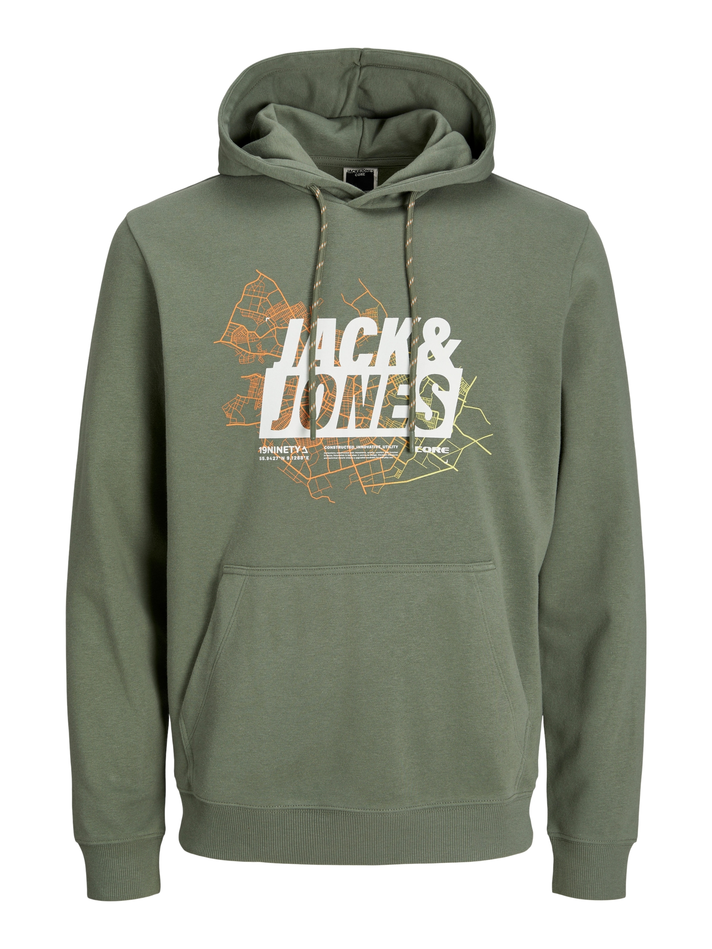 JACK JONES Sweatshirt Map in Fir ABOUT YOU