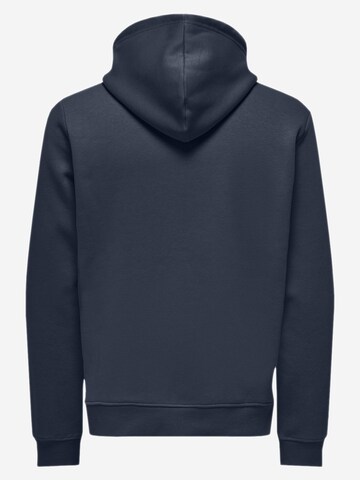 Only & Sons Sweatshirt 'Connor' in Blue