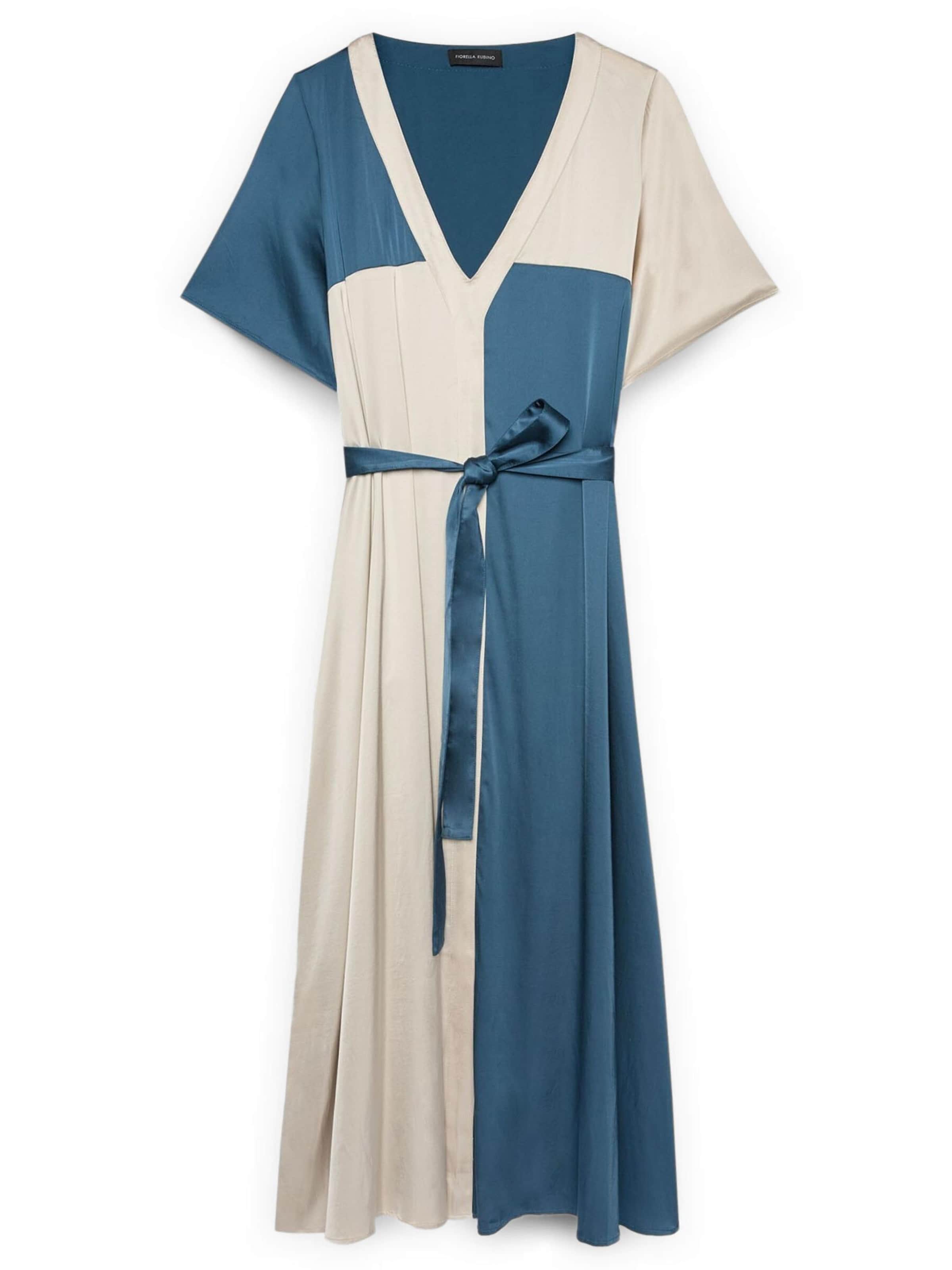 Fiorella Rubino Jurk in Blauw: voorkant