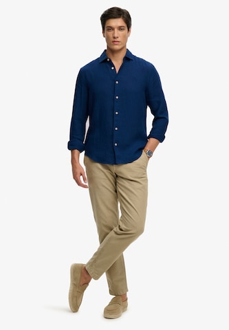 Coupe regular Chemise 'Riviera' Superdry & Co en bleu