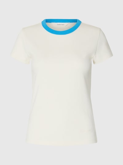 SELECTED Shirt in S in Azure / Off white, Item view