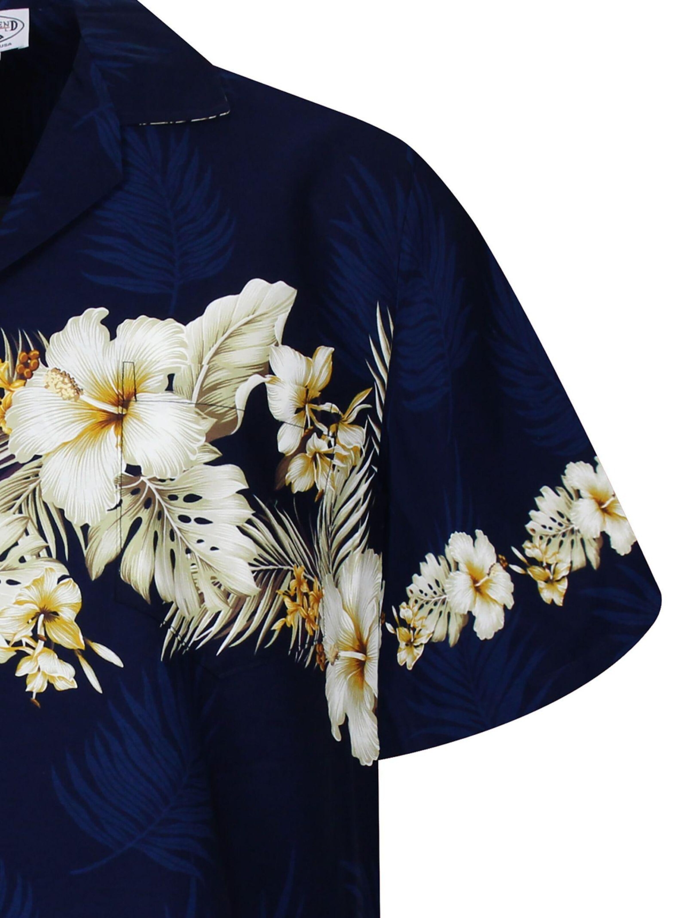 Pacific Legend Regular fit Button Up Shirt 'Blumen' in Blue