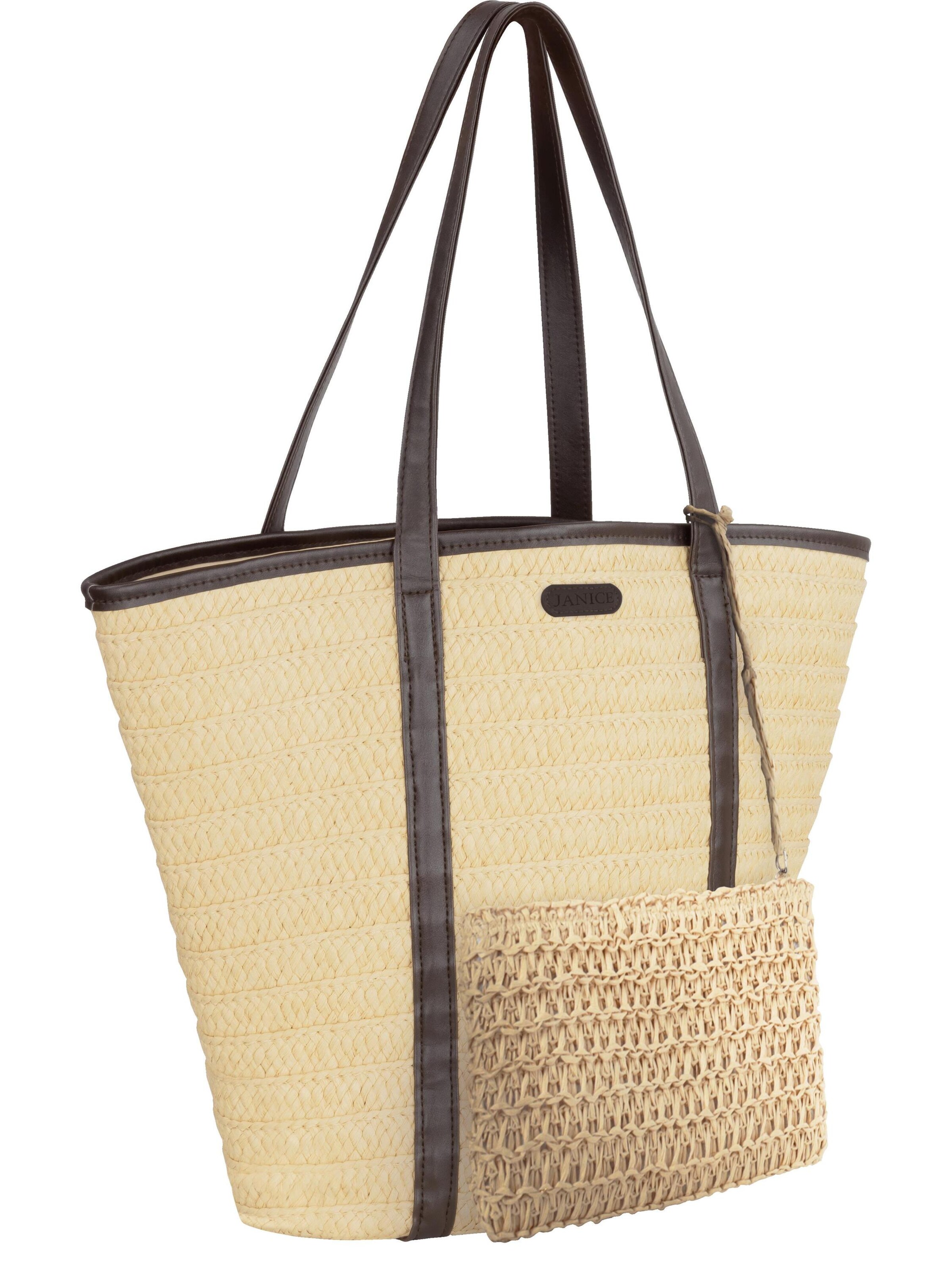 Janice - Bolsa de playa ' Makati ' en beige