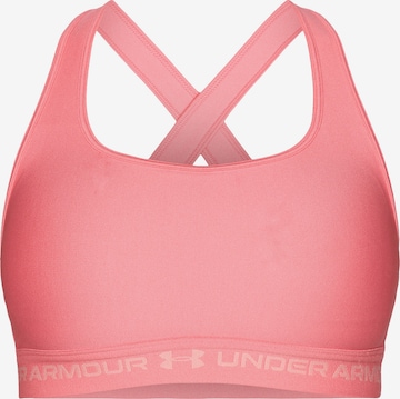 UNDER ARMOUR Спортивный бюстгальтер в Ярко-розовый: спереди