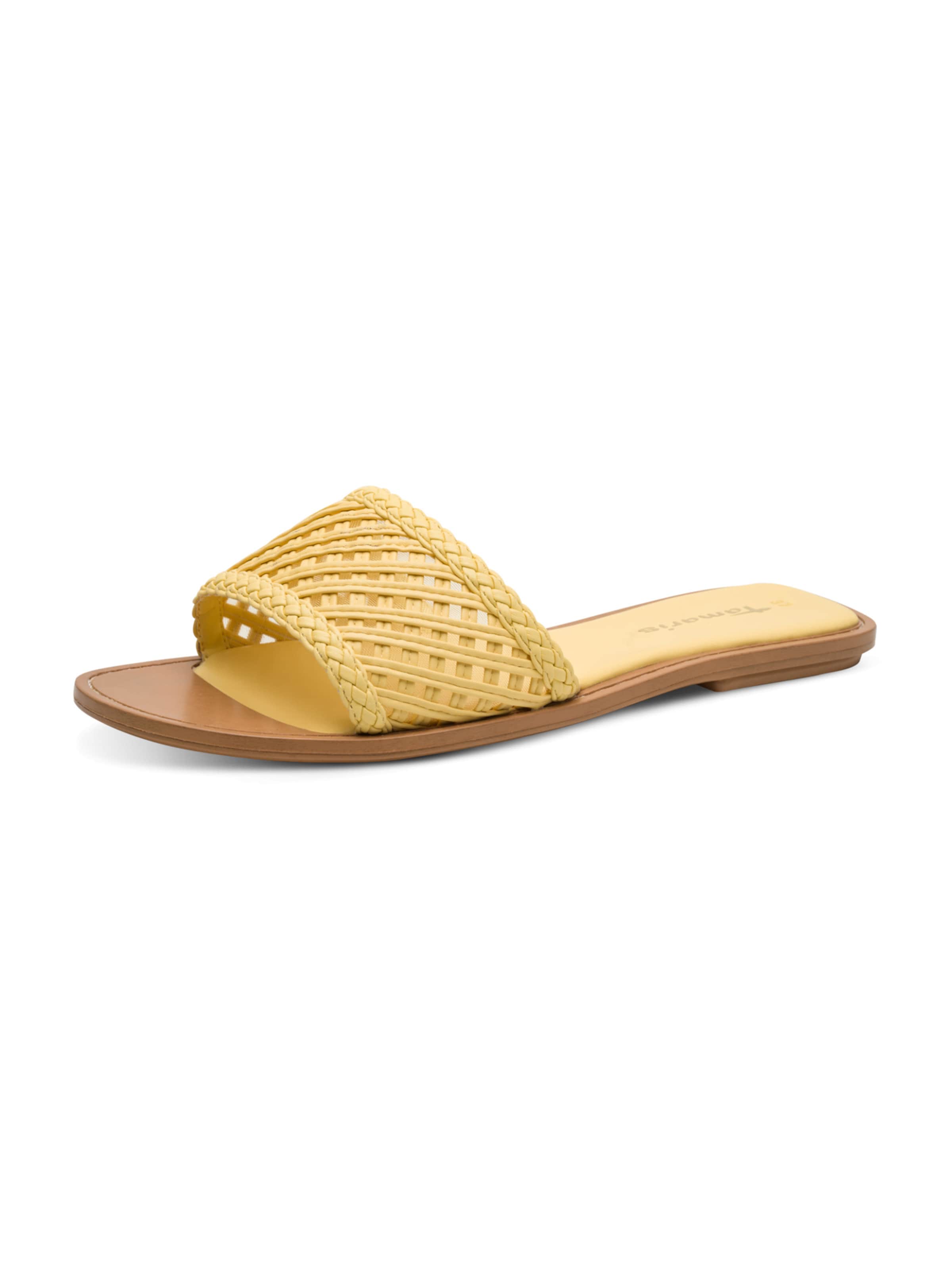 Tamaris Mules in Yellow: front