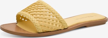 Tamaris Чехли в жълто: отпред