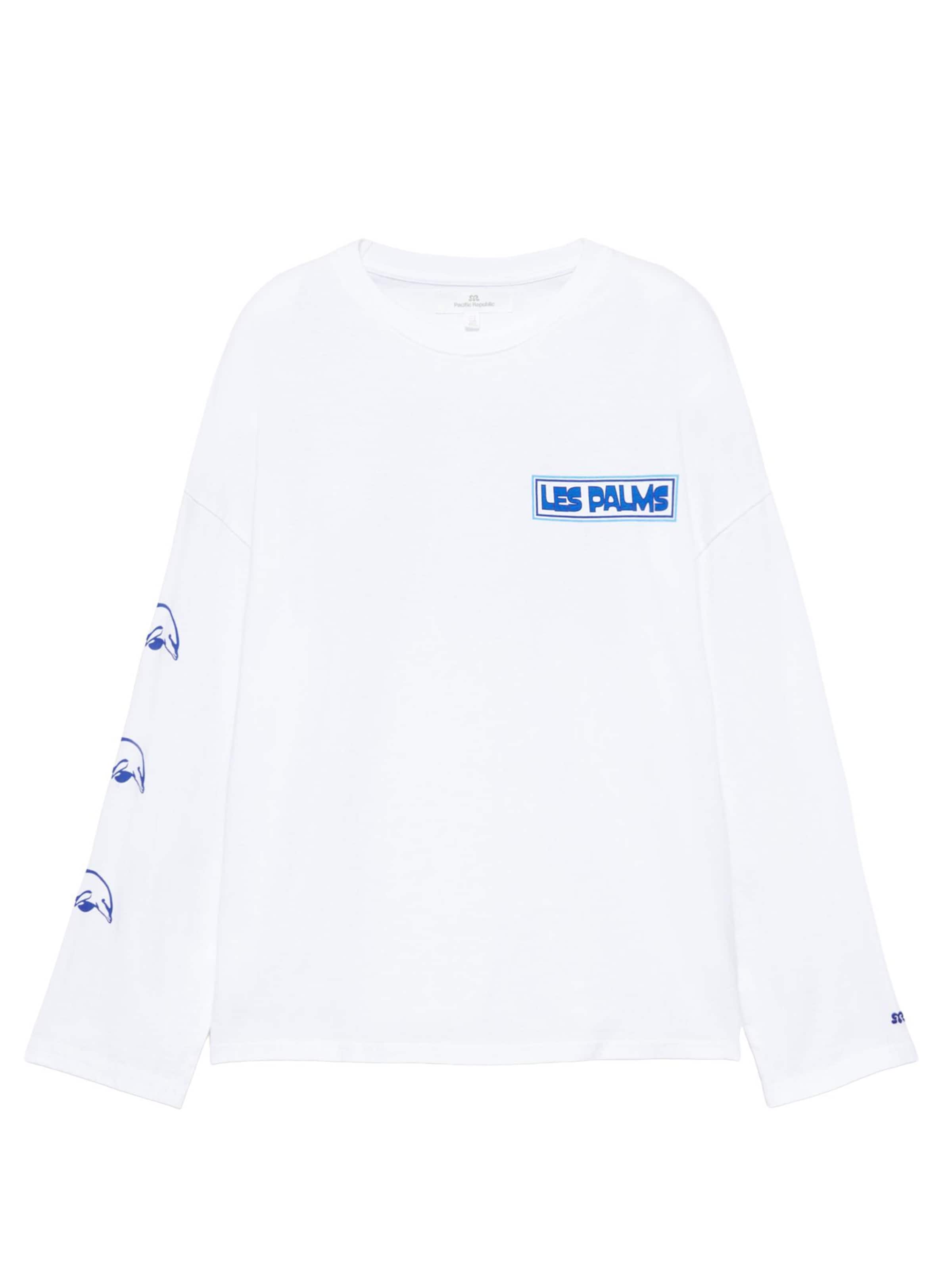 Pull&Bear Tričko, veľkosť XS - modrá / kráľovská modrá / svetlomodrá / biela, Produkt