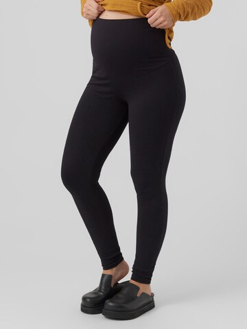 Skinny Leggings 'HENNA' di MAMALICIOUS in nero: frontale