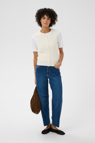 Part Two Strikvest 'Gemma' i hvid