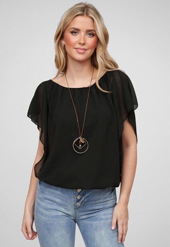 Cloud5ive Bluse in Schwarz: Vorderseite