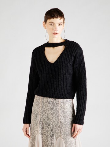 Pull-over 'HENRIETTA' ONLY en noir : devant