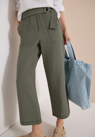 CECIL Wide Leg Hose in Grün