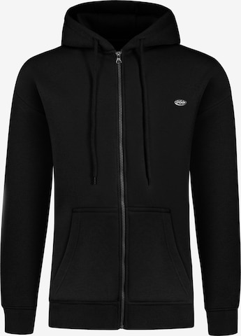 Smilodox Sweatjacke 'Eda ' in Schwarz: Vorderseite